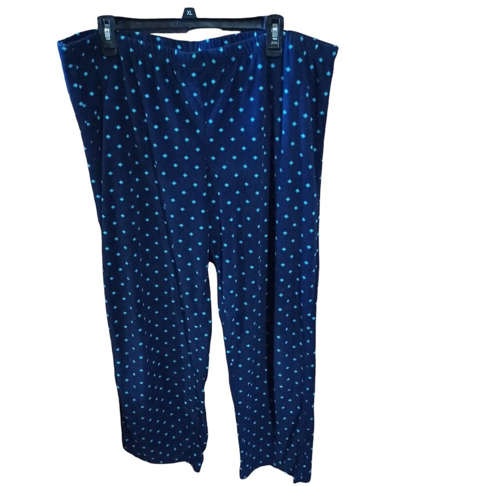 Secret Treasures Navy Pajama Bottoms Polka Dot
